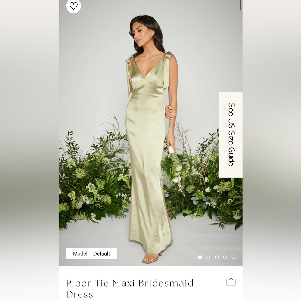 NWT Olive Green Piper Tie Maxi maxi dress, UK8/US4, Pretty Lavish
